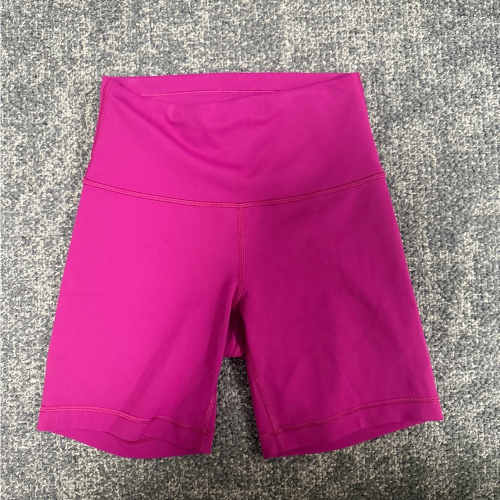 lululemon athletica Magenta High-Waisted Bike Shorts